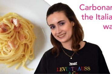 Spaghetti carbonara recipe (traditional Italian) - super easy, few ingredients!