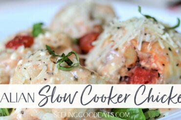 Italian Slow Cooker Chicken Thighs