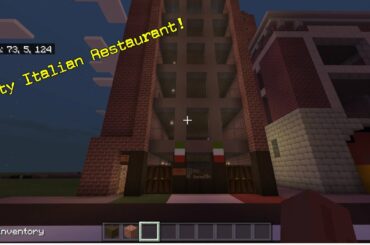 How To Build A City Style Italian Restaurant In Minecraft! - Part 1