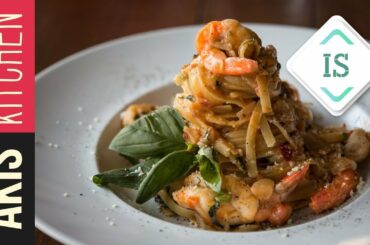 Shrimp Linguine Pasta in Sign Language | Akis Petretzikis Kitchen