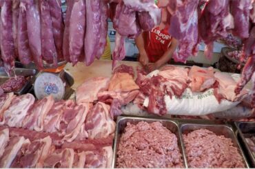 Phuket Street Food, Thailand. Meat and Seafood at Talad Kaset Wet Market
