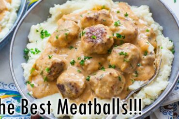 Turkey Meatballs with Mushroom Sauce