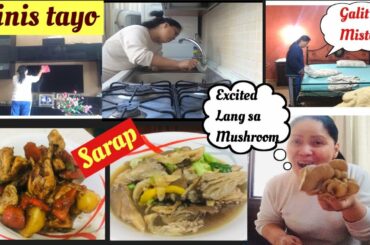 Linis linis sa aming munting bahay sa Italy/ sarap ng tinulang manok w/ mushroom