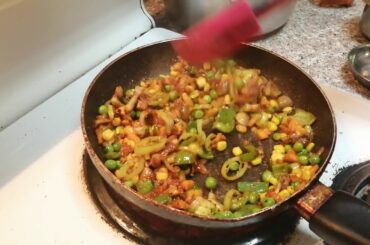 Home made Italian burnt capsicum pasta