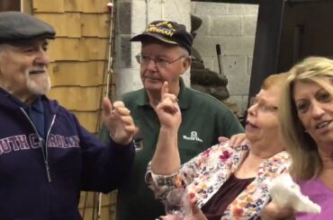 "Pepe" singing "That's Amore" at wine making party.......