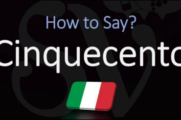 How to Pronounce Cinquecento? (CORRECTLY) Italian Pronunciation (FIAT 500)