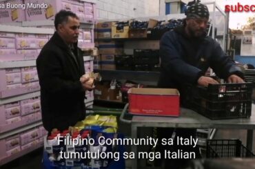 FILIPINO COMMUNITY SA ITALY TUMUTULONG SA MGA ITALIAN