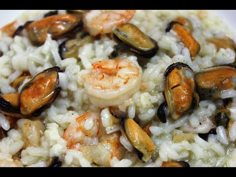 Seafood Risotto or risotto ai frutti di mare. Real Italian Risotto. Seafood Risotto or risotto ai frutti di mare. Real Italian Risotto.