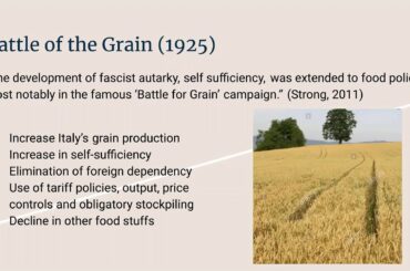 The Impacts of Fascism on Italian Food Culture