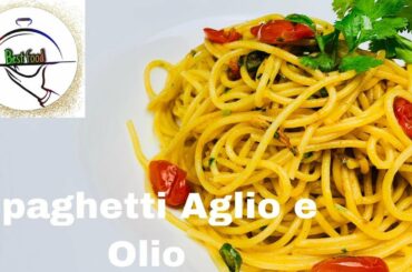 Spaghetti Aglio e Olio originale Italian By Best Food