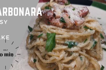 BEST CARBONARA EVER, EASY TO MAKE IN 10 MIN REAL ITALIAN FLAVOR
