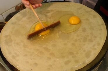 chinese style egg crepe / korean street food