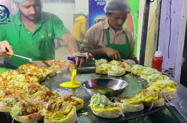 Bun Kabab : Fastest Street Food Vendor || Street Food Pakistan || Street Food India