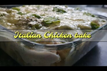 Italian Chicken Bake in Microwave#Cheesy#yummy#cheeselovers