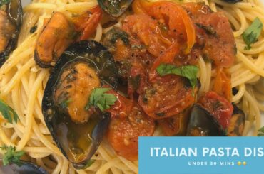 Spaghetti with Mussels Recipe | UNDER 30 MINS DISH | Cooking with Bella