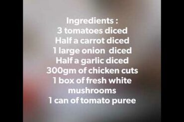 Nick Loong home cooking series : Italian Mariana Sauce(Tomato sauce) ideal for pasta.