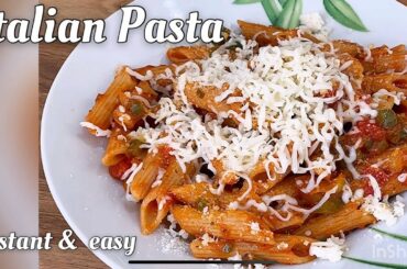 Italian Pasta | Pasta All'Arrabbiata | How to make quick & easy Pasta | Indian Food Recipe