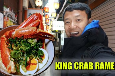 Japanese RAMEN NOODLE ALLEY & KING CRAB RAMEN in Sapporo Japan |