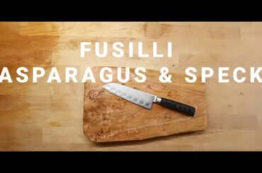 Fusilli w/ Asparagus & Speck - - |QUICK and EASY recipe| By Rhomechef