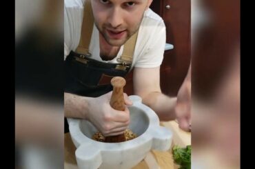 Stay Home, Make Pasta! - Corzetti con Pesto alla Trapanese