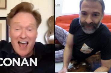 Conan Checks In With Jordan Via An Interactive Pet Camera - CONAN on TBS