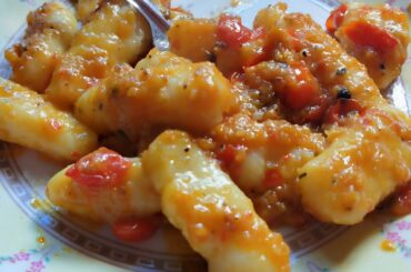 Homemade Cherry Tomatoes Italian Gnochi cum Pasta 😋 my signature Racipe..