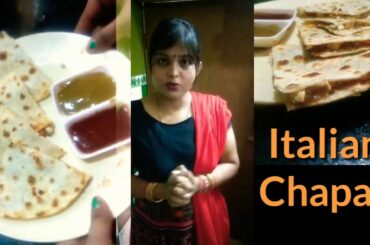 Italian Dish in Indian style | Italian Veg Cheese Chapati in just 3 steps | Instant tea time snacks