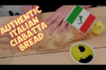 The Best Authentic Rustic Italian Bread 🍞 | Artisan Ciabatta Bread | DELICIOUS!!  練りチャバタなし
