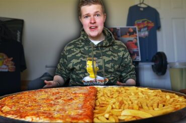THE MONSTER 13LB CHEESY CALZONE CHALLENGE |