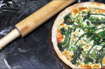 Vegetable Pizza - Spinach Pizza - Spinach Green Beans Pizza - Homemade Pizza Youtube