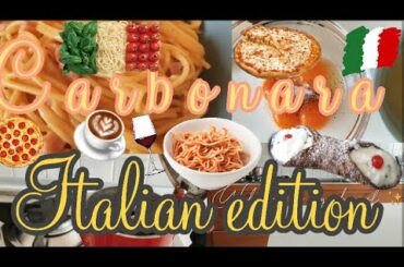 How to cook Carbonara in Italian Edition ✨ ||Sashmire’s life
