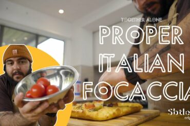 PROPER ITALIAN FOCACCIA! Quick and easy recipe, bake it yourself | Together Alone