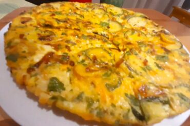 Zucchini Squash Frittata (Leftover Veggies Recipe)