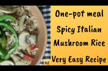How 2 Cook: Italian mushroom rice | Home-made Risotto | Easy recipe | Healthy | English Subs