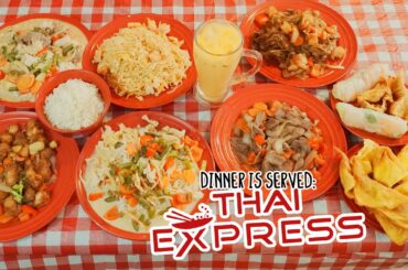 Thai Express Asian Food Challenge w/ Curries, Stir Fry, and Drunken Noodles!!