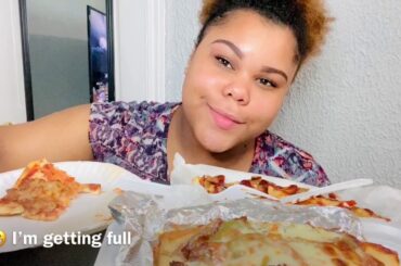 Gigio’s Pizzeria | Italian Beef/Sausage Combo, Fries, & Sausage Pizza | FOOD MUKBANG “ASMR”?