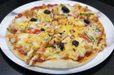 Chicken Tikka Pizza without oven | BY ARMS Kitchen