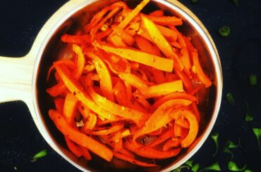1 min butter garlic carrots, italian style carrot fry, carrot stir fry ,perfect side dish,