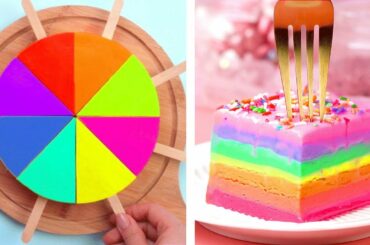 Tasty Colorful Cake Recipe | Most Satisfying Cake Decorating Tutorials | So Yummy Cake Ideas