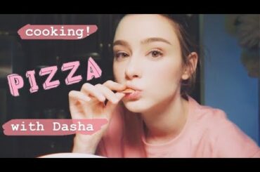 COOKING WITH DASHA #1😜🍕 THE TASTIEST AND EASIEST PIZZA TO MAKE!🤤
