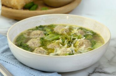 Turkey Pesto Meatball Soup - Martha Stewart