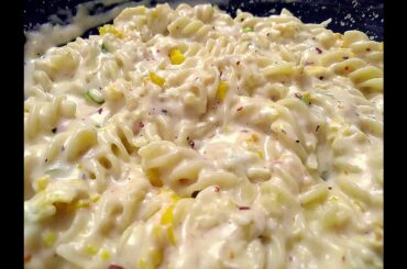 Creamy Cheese Egg Pasta | Italian Recipe | Egg Pasta | Snack | Aha Amogham