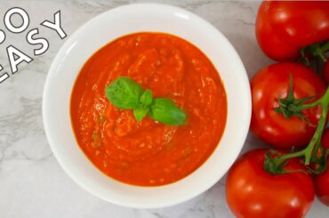 How to Make Tomato Sauce from Fresh Tomatoes: Italian Style | THE EASIEST WAY