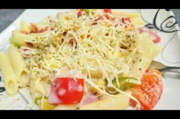 Pasta Alfredo | पास्ता अल्फ्रेडो #whitesauce #pasta #penne #pastaalfredo #cheese #italianfood