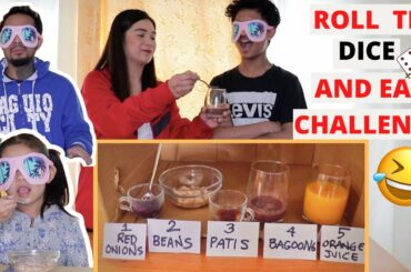 ROLL THE DICE AND EAT CHALLENGE (BLINDFOLDED!!!) | LOCKDOWN CHALLENGE
