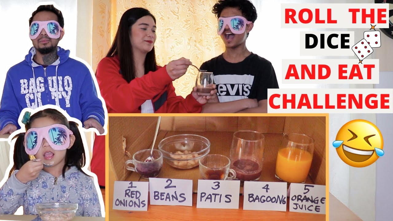 ROLL THE DICE AND EAT CHALLENGE (BLINDFOLDED!!!) | LOCKDOWN CHALLENGE ROLL THE DICE AND EAT CHALLENGE (BLINDFOLDED!!!) | LOCKDOWN CHALLENGE