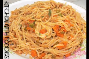 Spaghetti Recipe Chicken & Vegetable Spaghetti - QUICK & EASY - Simple Recipe - Homemade Spaghetti
