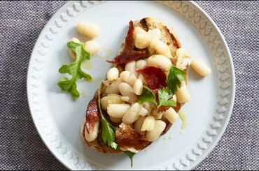 Cannellini and Pancetta Bruschetta