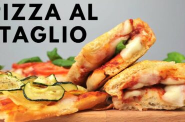 Pizzette Al Taglio | Pizza Al Trancio Recipe | MAKE This Sardinian Street Food At Home | Fuzz & Buzz