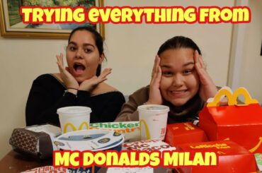 Trying All Burgers From McDonalds In Milan Italy